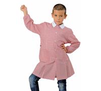 Grembiule Pollicino - Isacco Quadretto Rosso 5 Anni