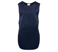 Grembiule Lungo In Policotone Puro Blu O Nero Con Tasca
