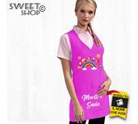 GREMBIULE MAESTRA PERSONALIZZATO SCUOLA MATERNA CAMICE IDEA REGALO MAESTRA NATAL