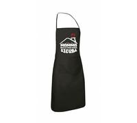 grembiule nero cucina scritta mamma sei la mia casa sicura regalo festa figli