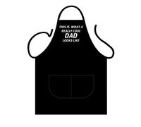 Grembiule Nero Dad Uomo Gadget Scherzoso Chef Humor Umoristico Cucina Papa'