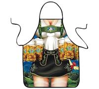 Grembiule Oktoberfest, Grembiule di Natale, Divertente Grembiule, sexy divertente bavarese Oktoberfest da donna, costume Dirndl per barbecue, cuoco, cucina, regali, uomini e donne