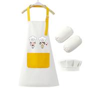 Grembiule Per Bambini - Cappotto Artigianale Regolabile Per Bambini, Grembiule Impermeabile Per Pittura Per Età 2-12 | GrēmbiuleDurevole Per Arte E Cottura | Abbigliamento Protettivo Per I Pasti All'