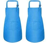 Grembiule per bambini con tasche, regolabile per bambini, grembiule da chef per ragazzi e ragazze, grembiule da cucina per bambini, grembiule da cucina per bambini, grembiule per artigianato, pittura