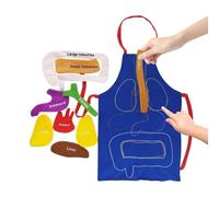 Grembiule per bambini - Grembiule per Anatomia giocattolo 52 x 35 cm | giocattolo educativo, grembiuli di apprendimento realistico dei 3D, strumento sensoriale per i 4 - 6 anni, gioco educativo pre