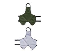 Grembiule per Cani Protezione per la Pancia Bavaglino Impermeabile per Cani Protezione per il Torace Gilet Protettivo per Animali Domestici per Cani Maschi e Femmine Corgi Bassotto(S Shape-OD Verde)