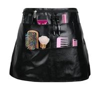 Grembiule Per Parrucchiere, Grembiule da Salone Mezza Vita con 6 Tasche, Borsa A Vita Regolabile Con Comodo Stoccaggio Per Professionisti Arte Salone Di Bellezza