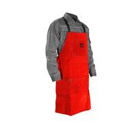 Telwin Grembiule per Saldatura, DPI Protezione per il Saldatore in Pellame, Rosso