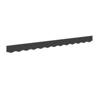 Grembiule per tenda da sole, a righe, antracite, 2,5 m, in poliestere