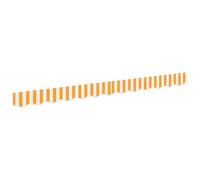 Grembiule per tenda da sole, giallo, bianco, 2,5 m, in poliestere | Resistente alle intemperie, impermeabile, facile da pulire, design moderno, per terrazze e balconi