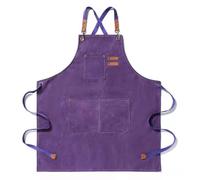 Grembiule per Uomo Donne, grembiule barbecue,grembiule cucina cameriere | Regolabile Cuoco grembiule lavoro giardinaggio saldatore grembiule per Cottura Pittura con 3 Tasche Tela