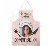 Grembiule personalizzato con foto in questa cucina comando io