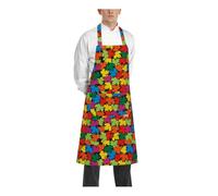 Grembiule Pettorina Bip Apron Foliage Multicolor in Cotone - Egochef - Bar