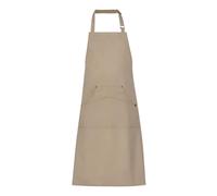 Grembiule Pettorina Chicago Tortora Twill Cotone Cuoco Giblor's 100x86 Cucina