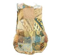Grembiule Pinafore Donna Patchwork Batik Riciclato Fair Trade 8 10 12 14 16 18