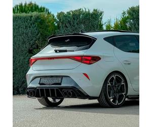 Grembiule posteriore diffusore compatibile con CUPRA Leon Mk1 dal 2020, nero lucido