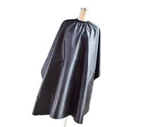 Grembiule professionale da barbiere resistente all'acqua, in poliestere, facile da pulire, per adulti e bambini, 160 x 140 cm, colore nero