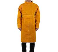 Grembiule professionale per saldatura, in pelle, ignifugo, resistente agli spruzzi, isolato dal calore, resistente al taglio, resistente alle fiamme