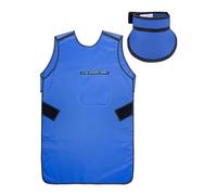 Grembiule Robusto In Piombo, Set Da 2 Pezzi, Camice In Piombo Leggero Con Collare Tiroideo In Piombo, Per Schermo Radiografico(Blue/0.5mmPb,XL)