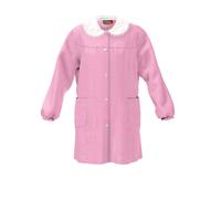 CONFEZIONI MARIANO Grembiule Scuola Asilo ed Elementare per Bambina - Modello Senza Ricamo, Abbottonatura con Bottoni, Comodo e Resistente - Made in Italy, Rosa, 70