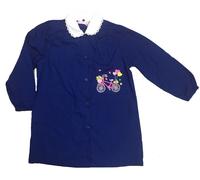 Grembiule Scuola Bambina Blu Con Nome Ricamato PS 32314 Scuola elementare