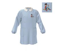 Grembiule scuola bambino asilo materna quadretti celeste