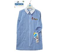 Grembiule scuola bambino asilo materna quadretti celeste SIGGI vari modelli