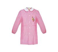 grembiule scuola bimba asilo con bottoni bianco e rosa art. 742 (45, rosa)