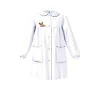 Grembiule scuola da bambina Siggi Happy School 33GR4215 Bianco