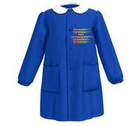 Grembiule Scuola elementare made in italy cotone grembiulino divisa Blu Bambina