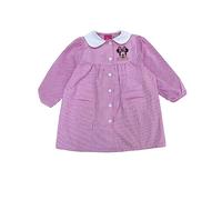 Grembiule scuola materna asilo Disney Minnie per bambina (Quadri rosa HU6248, 45-2 ANNI / 92 CM)