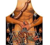 Grembiule Sexy con stampa di uomo che fa il barbecue