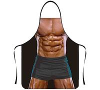 Grembiule Sexy da Cucina Grembiule Barbecue Uomo, Grembiule Sexy da Cucina, Grembiule da Barbecue, Party, 3D Uomo Muscoloso Grembiule da Barbecue Divertente Grembiule Feste Giardino per Uomo (U, A)