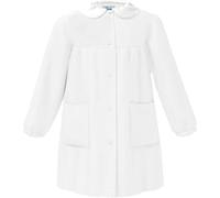 Grembiule siggi scuola femmina bianco bottoni senza ricamo