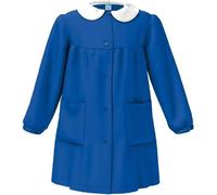 Grembiule siggi scuola femmina blu bottoni senza ricamo