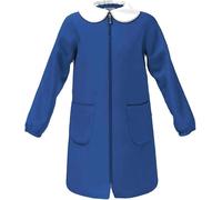 siggi Grembiule Asilo e Elementare, Bambina e Ragazza Con chiusura Bottoni o Zip. Bianco, Blu o Quadretto Rosa 1969/BLU_ZIP_1PZ_4016_90 11A