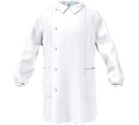 Grembiule siggi scuola maschio bianco bottoni senza ricamo