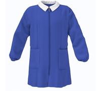 Grembiule siggi scuola maschio blu zip senza ricamo