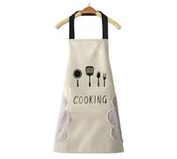 Grembiule Stampato da Tavola in 1 Pezzo, Grembiule Resistente all'Acqua E alle Macchie, Grembiule con Tasca Grande, Grembiule con Cravatta, Grembiule da Cucina, Grembiule da Giardino