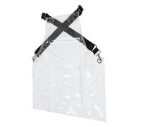 Grembiule Trasparente Tpu Tasca, Bretelle Incrociate Regolabili | Barriera Protettiva Copertura Torace, per Cucine, Colorazione Chioma e Schizzi D'olio