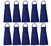 Grembiuli blu navy Lotto all'ingrosso da 10 a 35 x 27 pollici - Grembiule da cuoco professionale per cuochi e donne