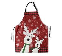 Grembiuli Cucina Natalizi, Grembiule Divertente Natale, Grembiule da Cucina Regolabili Impermeabile, per Donne e Uomini, per Dolci, Barbecue, Feste di Natale e Regali Divertenti Natalizi (A)