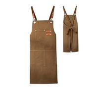 Grembiuli Da Chef Con Tasche,Grembiule Da Chef | Grembiuli da lavoro regolabili - Grembiuli da lavoro per donne e uomini con tasche grandi, grembiuli da server regolabili da uomo, caffè scuro