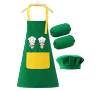 Grembiuli da cucina per bambini - Bavaglino regolabile, grembiule da pittura - per bambini 2 ai 12 anni per la cottura, la pittura, la casa, il giardino, l'esterno, la scuola