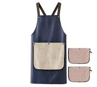 Grembiuli da cucina, resistenti all'acqua e all'olio, 71 x 81 x 0,5 cm, grembiuli da uomo per grigliare, copertura per il corpo dello chef, multiuso, per cottura, barbecue, macelleria, pittura