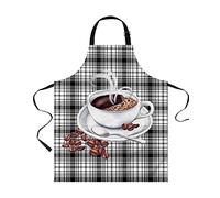 Grembiuli da uomo donna Chef con tasche Nostalgia caffè Grembiuli da cucina divertenti da lavoro per barbecue da cucina