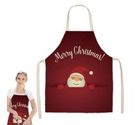 Grembiuli di Babbo Natale - Grembiuli natalizi per bambini e adulti | 64 x 53 cm in grembiule decorato di Natale, grembiule, forniture da cucina per preparare il cibo, Stile ., Refer to