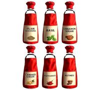 Grembiuli Di Condimento Per Halloween - Set Di 6 Regolabile Per Gruppo Cosplay Combinato,Grembiule Di Halloween Rosso Per Grandi Gruppi,Per Uomini Donne Attrezzature Feste Gioco Di Ruoli Chef Fam