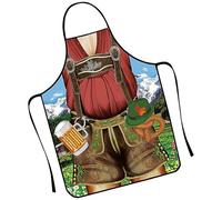 Grembiuli per coppie Oktoberfest, grembiuli vintage da donna,Divertente grembiule costume 3D | Comodo costume da festa con tasche per barbecue e cucina da forno, 025, verwijzen naar de beschrijving