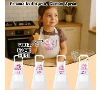 Grembiuli personalizzati per genitori e figli, grembiuli personalizzati, grembiuli coordinati per genitori e figli, con design da chef capo e sous chef, grembiuli padre-figlio, grembiuli madre-figlia 